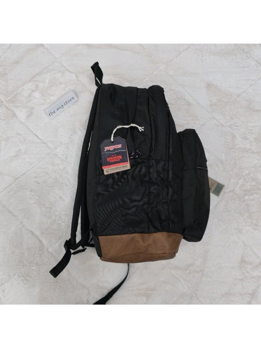 JanSport X Stranger Things Mike's Upside Down Black Backpack 34L XL 17.5” - Picture 3 of 8